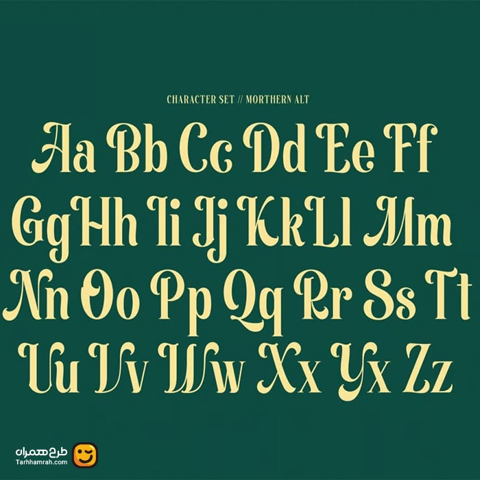 طراحی فونت Morthern